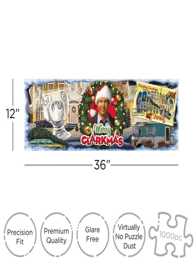 AQUARIUS National Lampoon's Christmas Vacation Puzzle (1000 Piece Jigsaw Puzzle) - Glare Free - Precision Fit - Virtually No Puzzle Dust - Officially Licensed Merchandise - 12 x 36 Inches - Image 2
